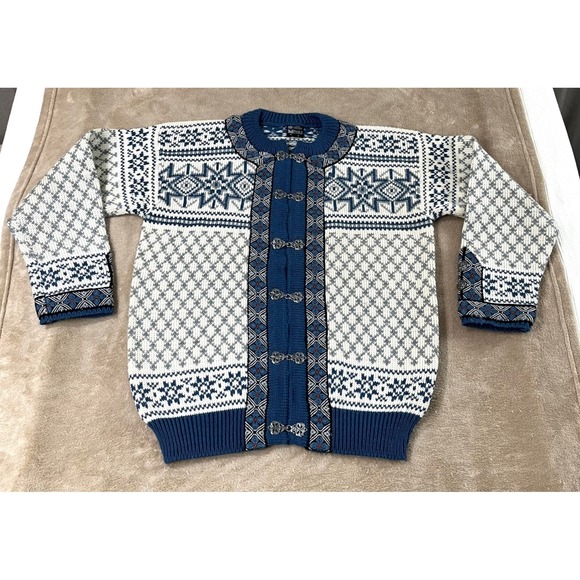 Dale of Norway Cardigan size M Wool Nordic Sweater Vntge Button Up Knit - Picture 1 of 7